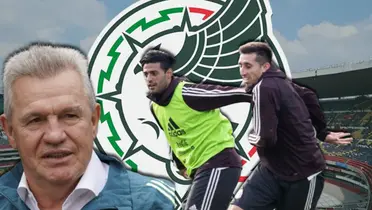 Javier Aguirre junto a Carlos Vela y Héctor Herrera / FOTO ABC7 LOS ÁNGELES