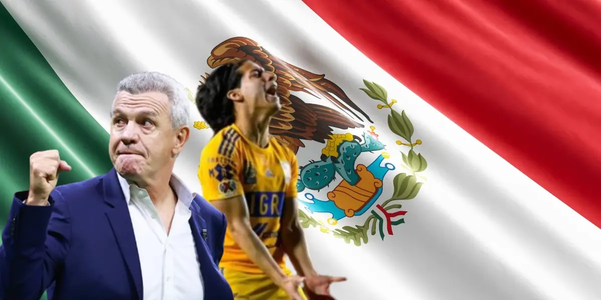 Javier Aguirre junto a Diego Lainez / FOTO CLARO SPORTS