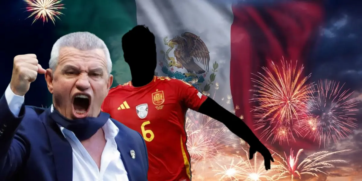 Javier Aguirre junto a futbolista incógnito de España / FOTO DEBATE