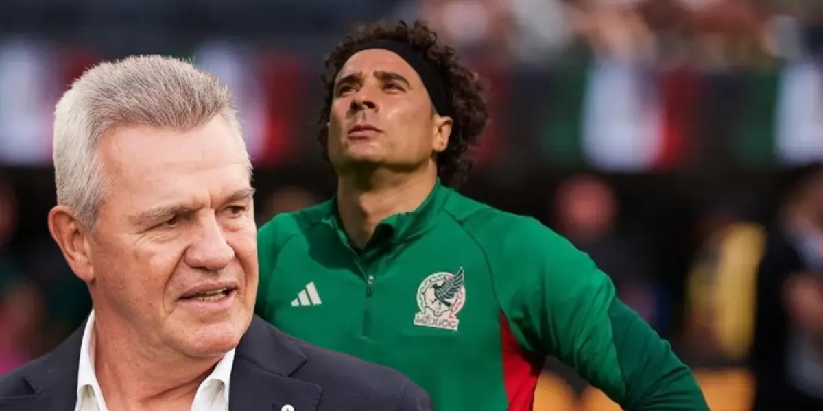 Javier Aguirre junto a Guillermo Ochoa / FOTO MARCA