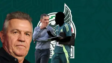 Javier Aguirre junto a Jaime Lozano y figura incógnita del Tri / FOTO GOAL