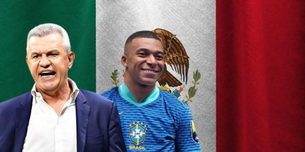 Javier Aguirre junto a Kylian Mbappé / FOTO ESPN DEPORTES