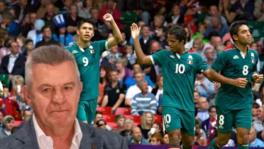 Javier Aguirre llorando y jugadores de la Selección Mexicana/Foto Fútbol Total.