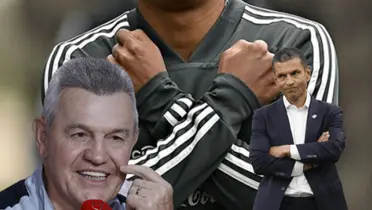 Javier Aguirre riendo y Jaime Lozano molesto/Foto Soy Fútbol.