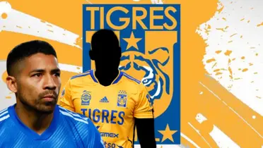 Javier Aquino junto a futbolista incógnito de Tigres / FOTO 90 MIN