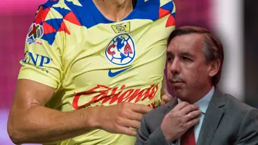 Jersey del América y Emilio Azcárraga/Foto Azteca Deportes.