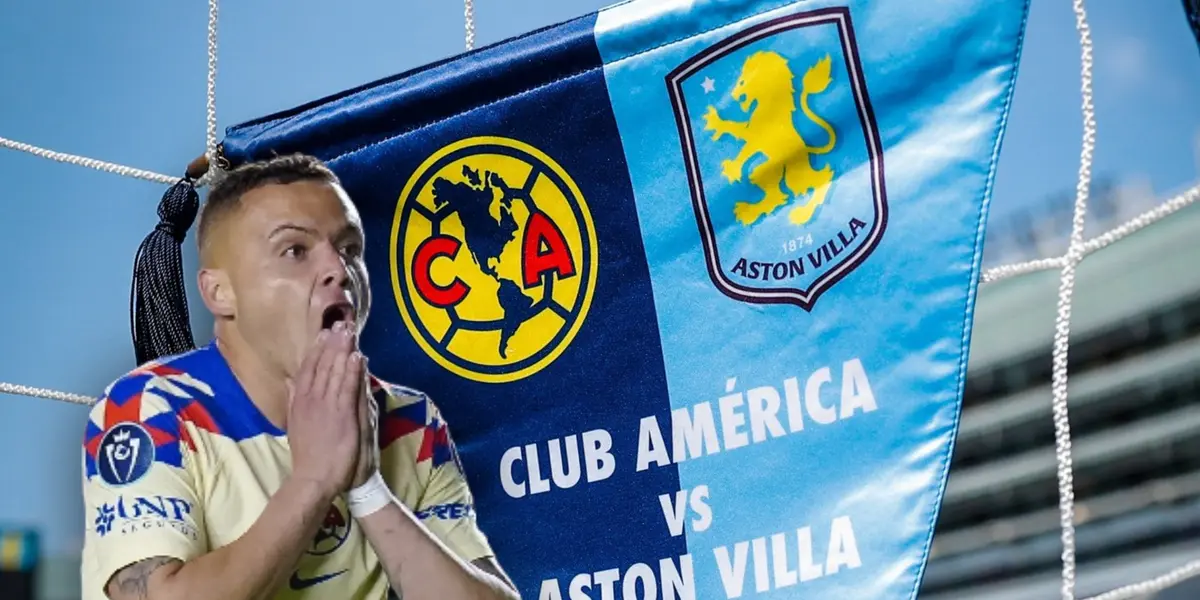 Jonathan Rodríguez boquiabierto y banderilla de las Águilas/ Foto América.