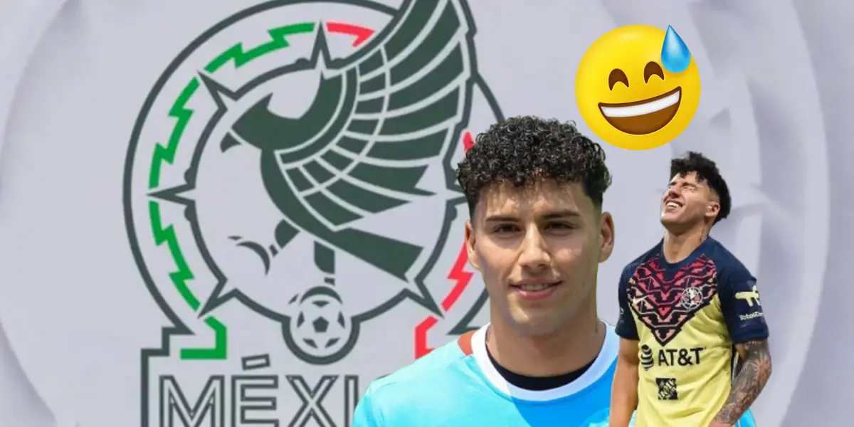 Jorge Sánchez usando uniforme de la Selección Mexicana y Cruz Azul/ Foto La zona LNZ Zacatecas..