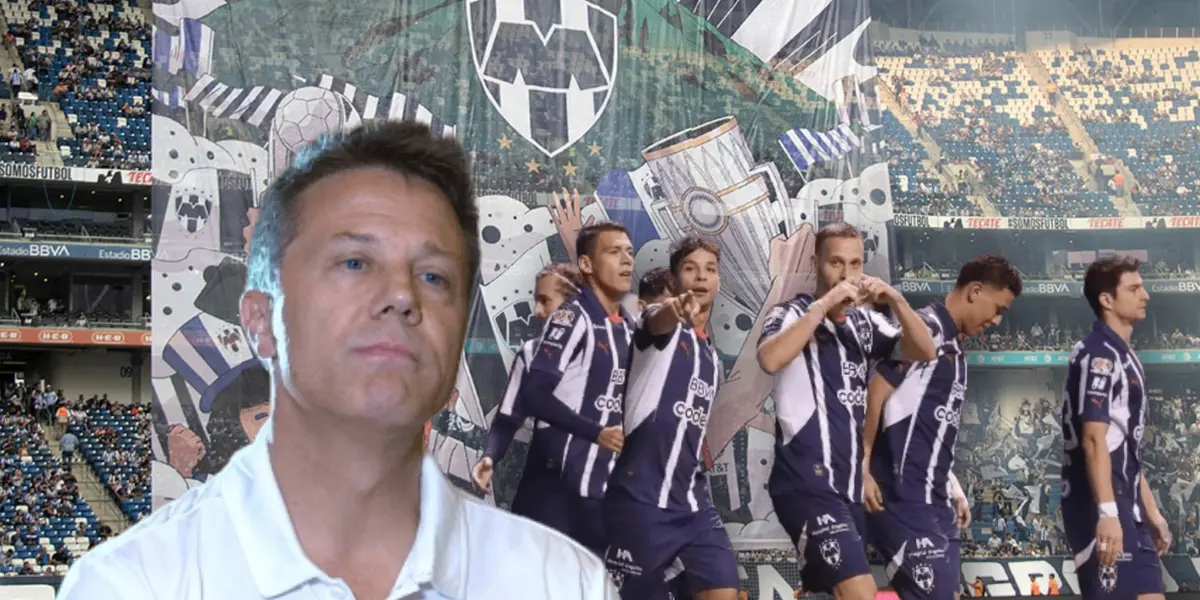 José Antonio Noriega y jugadores de Monterrey celebrando/Foto Rayados.