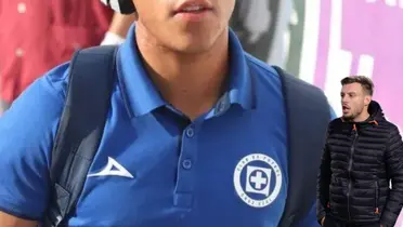 Jugador de Cruz Azul llegando a partido. Foto: Bolavip