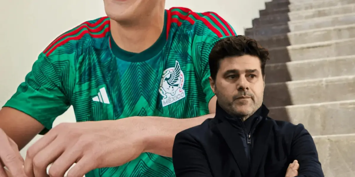 Jugador de México y Mauricio Pochettino/Foto TUDN.