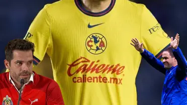 Jugador del América en partido. Foto: TV Azteca