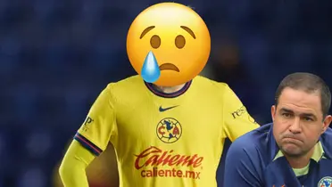 Jugador del América tapado. Foto: Azteca Deportes