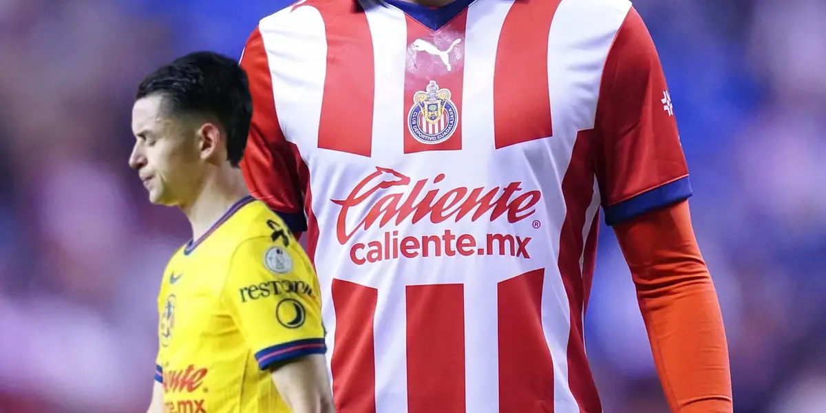 Jugador del Guadalajara y Álvaro Fidalgo/Foto No es Amor es Chivas.