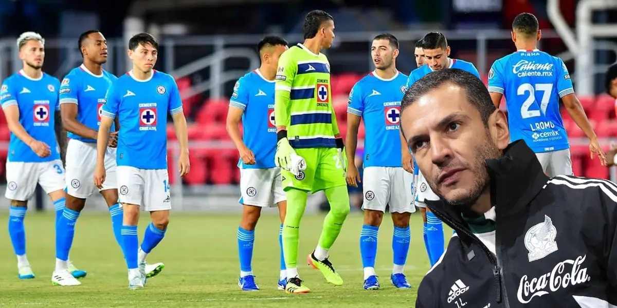 Jugadores de Cruz Azul al término de partido. Foto: Sopitas