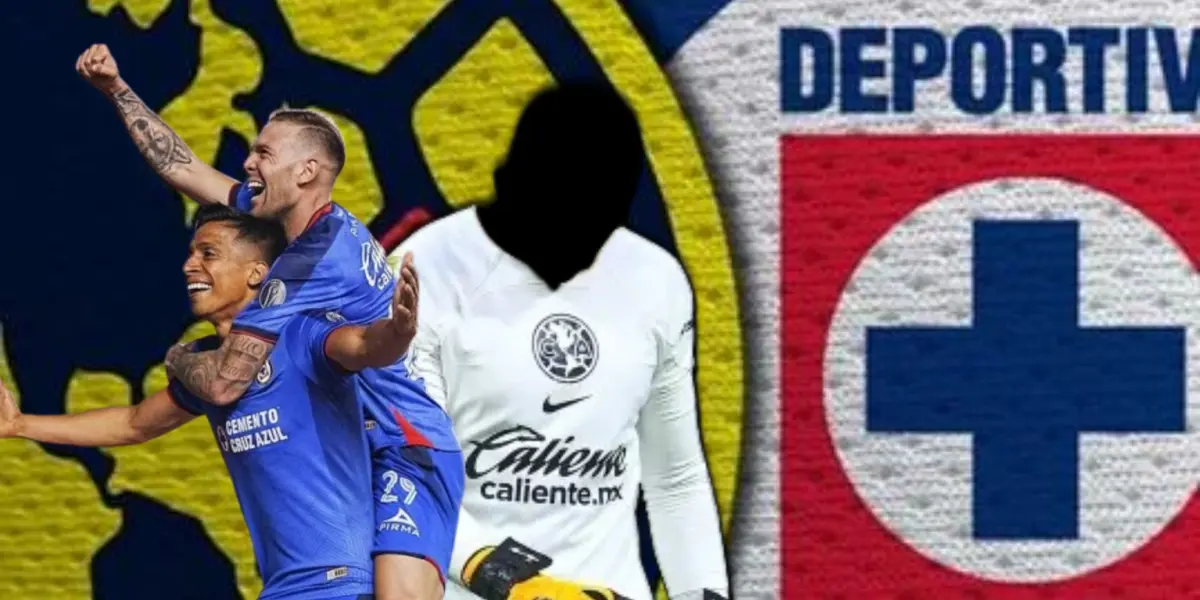 Jugadores de Cruz Azul junto a futbolista incógnito del América / FOTO EXCÉLSIOR