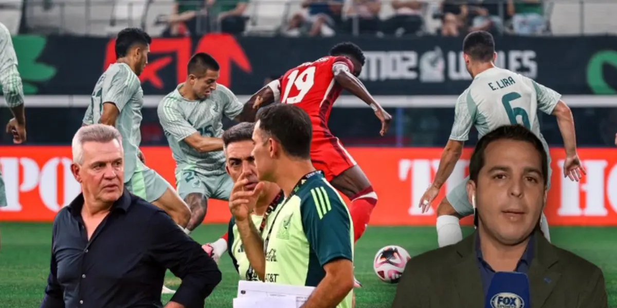 Jugadores de la Selección Mexicana, Javier Aguirre y Carlos Rodrigo Hernández/Foto Deportrece.