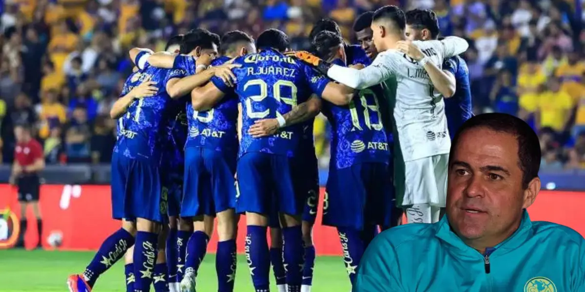 Jugadores del América vs Tigres. Foto: 90min