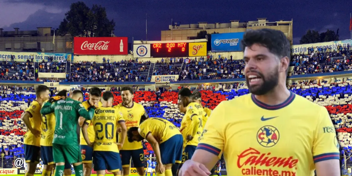 Jugadores del América y Néstor Araujo/ Foto Estadios de México.