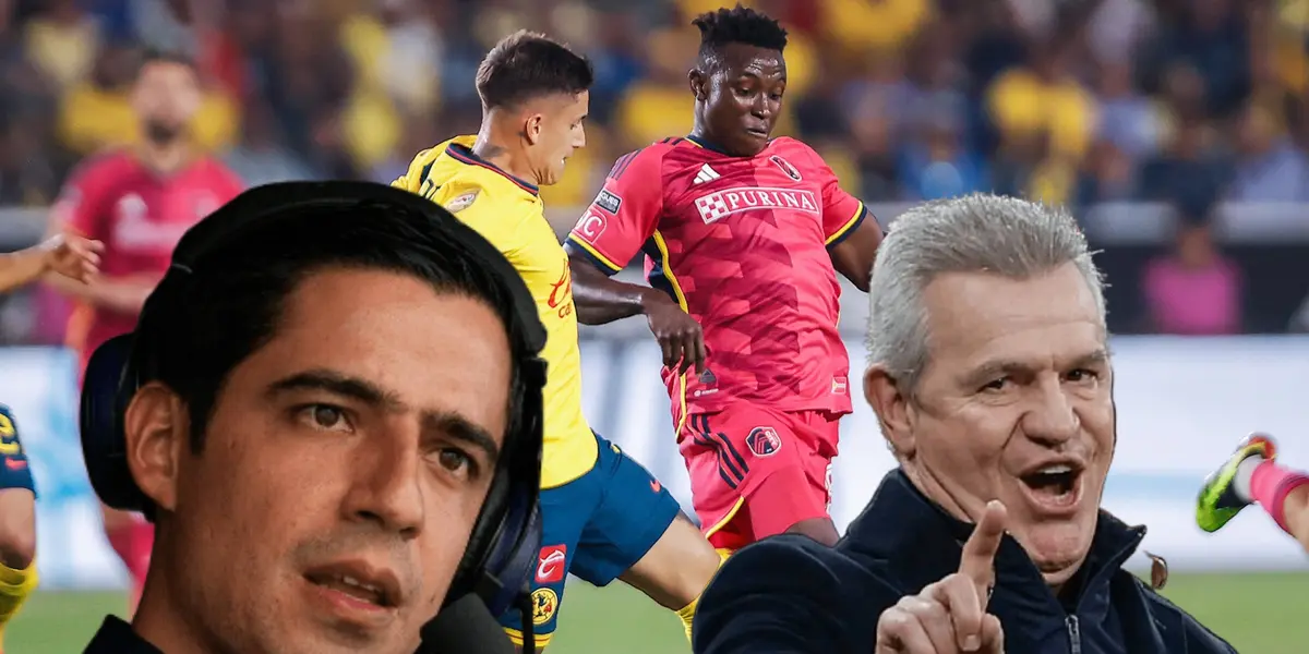 Jugadores del América y St Louis, Andrés Vaca y Javier Aguirre.