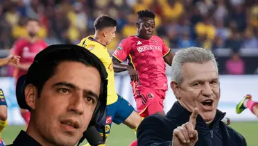 Jugadores del América y St Louis, Andrés Vaca y Javier Aguirre.