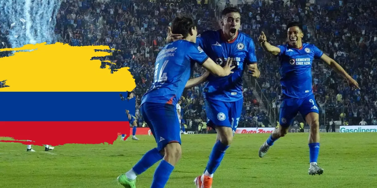 Jugadores del Cruz Azul celebrando el gol vs Pumas. Foto: N+