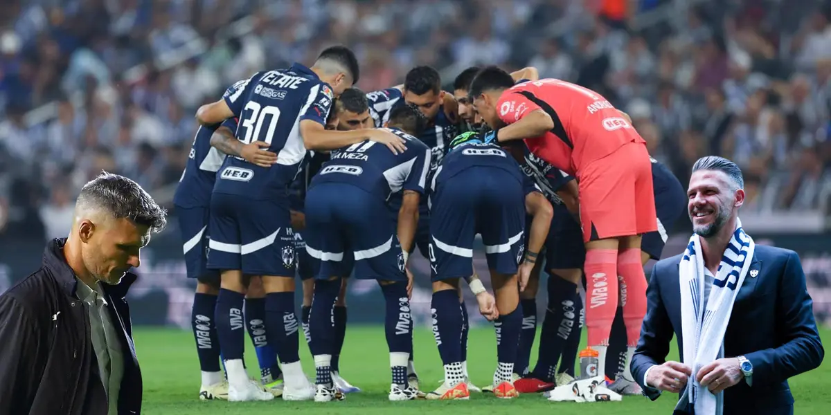 Jugadores en partido con Rayados. Foto: Fútbol Total