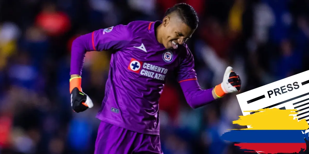 Kevin Mier en partido con Cruz Azul. Foto: Imago