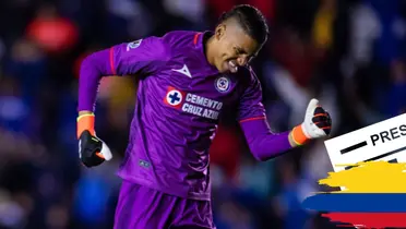 Kevin Mier en partido con Cruz Azul. Foto: Imago