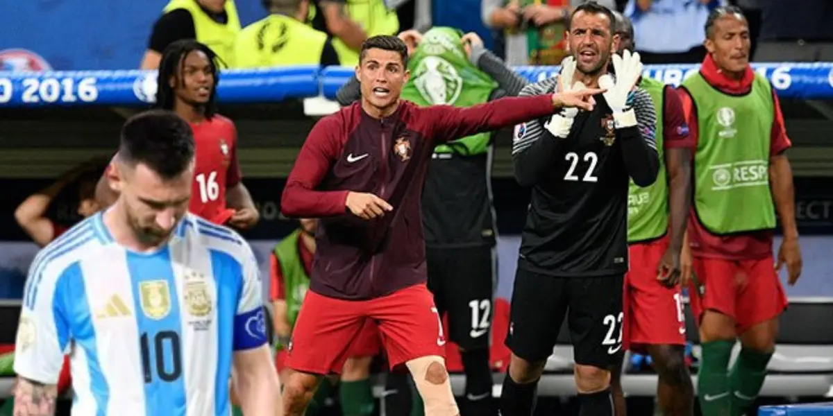 Lionel Messi junto a Cristiano Ronaldo / FOTO X