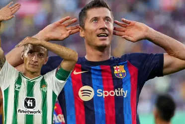 Lo que hizo Lewandowski con Guardado en su último partido en Betis