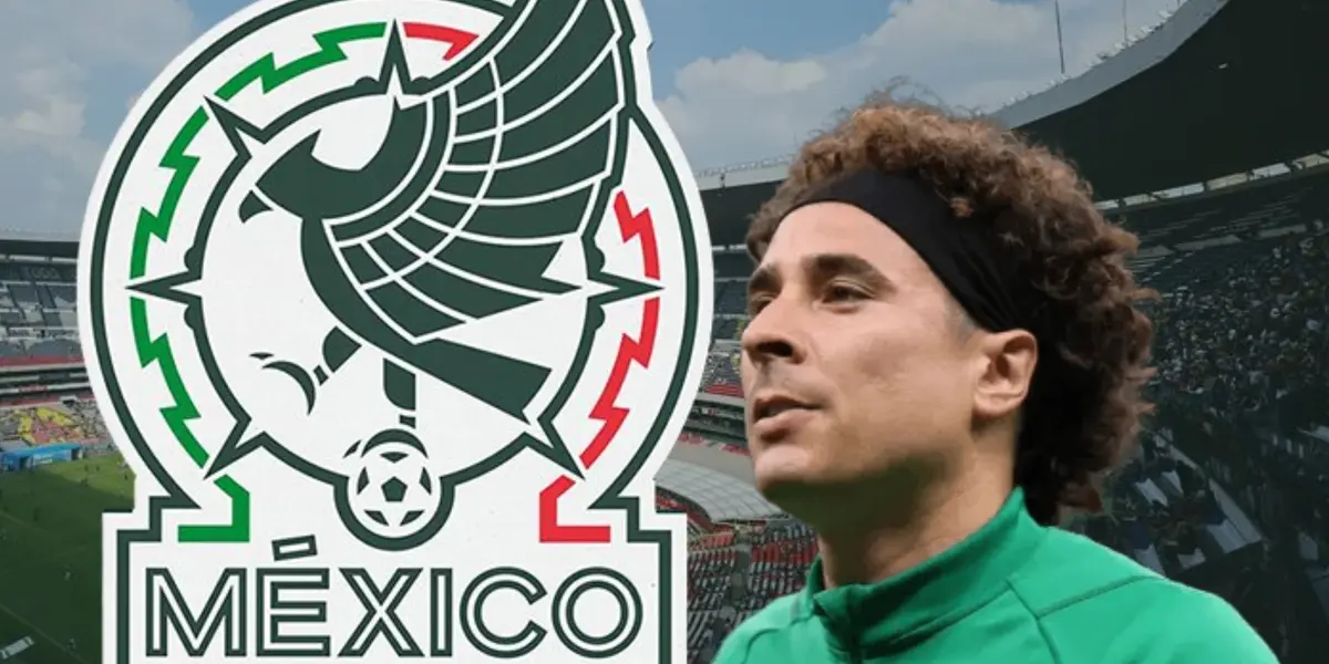 Logo de la Selección Mexicana y Guillermo Ochoa/Foto Fox Sports.