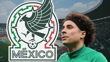 Logo de la Selección Mexicana y Guillermo Ochoa/Foto Fox Sports.