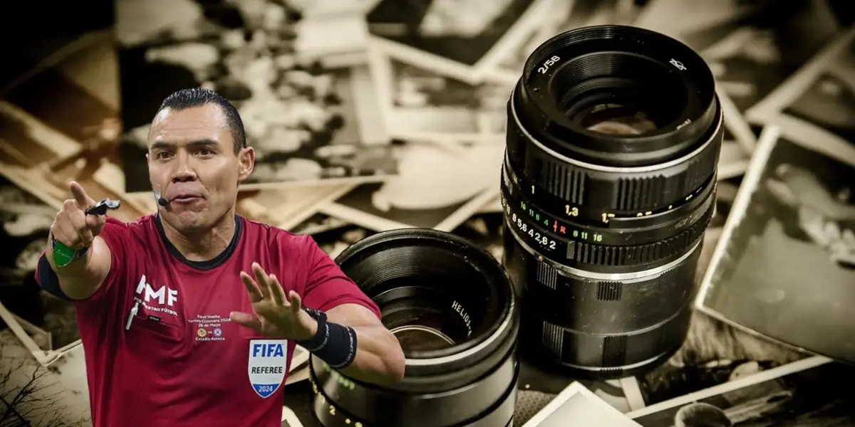 Marco Ortiz junto a fotografías / FOTO MARCA