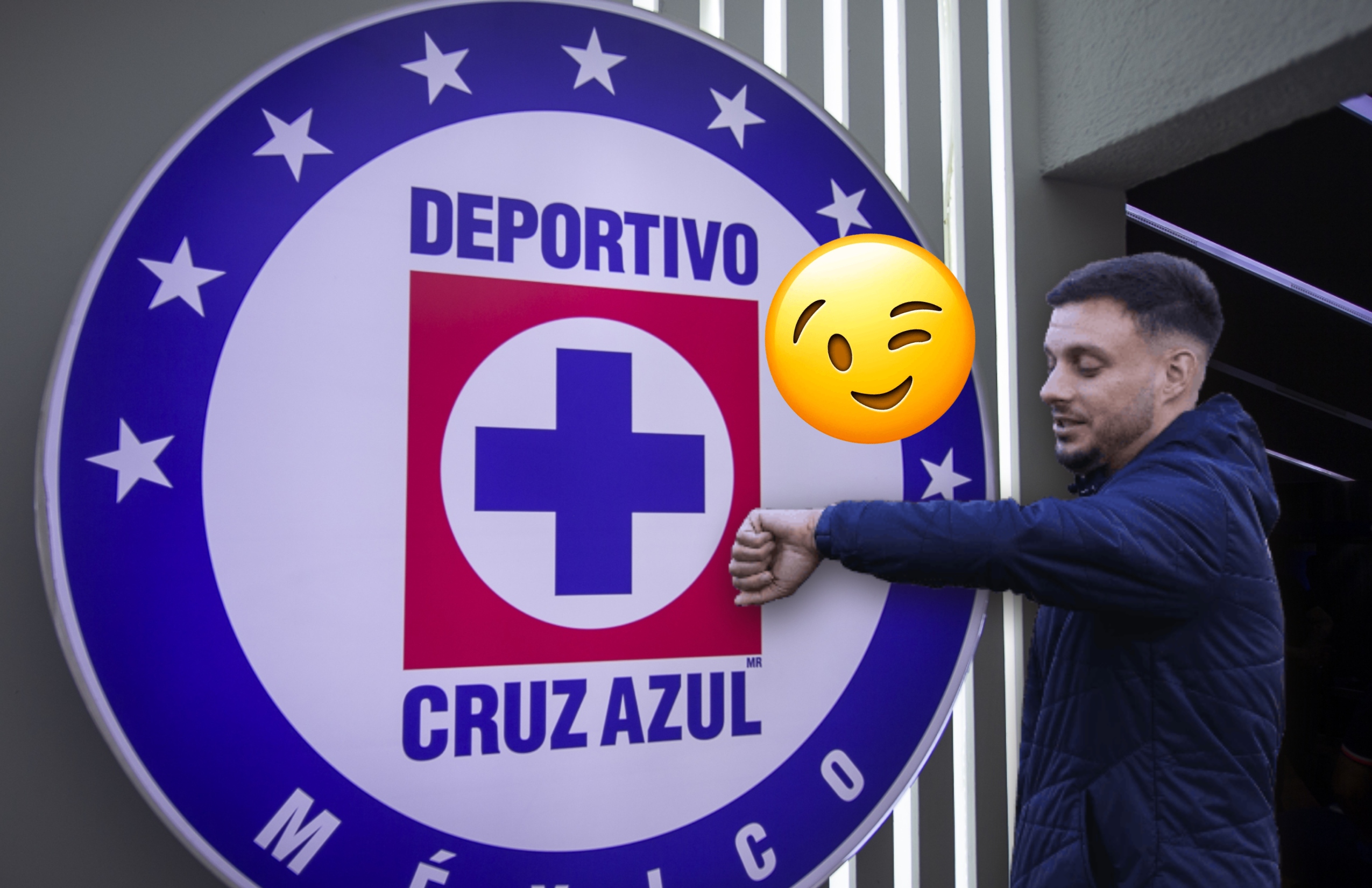 Reloj de cruz azul fashion