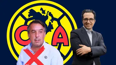 Mauricio Culebro y Emilio Azcárraga con un tache/Foto Club América.