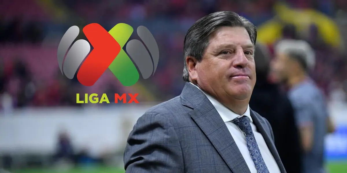 Miguel Herrera y logo de la Liga MX/ Foto SDP Noticias.