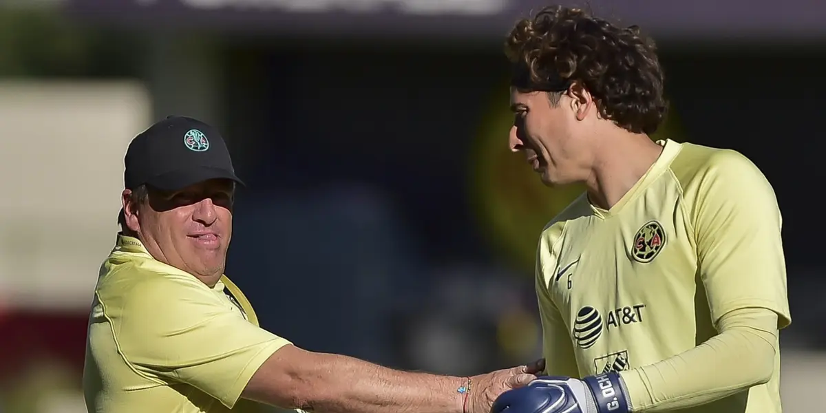 Miguel Herrera y Ochoa en entrenamiento con América. Foto: TUDN