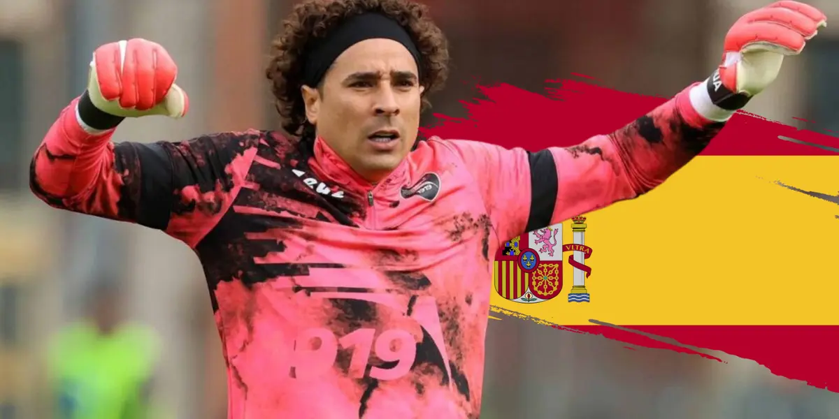 Ochoa en partido con Salernitana. Foto: Quadratín