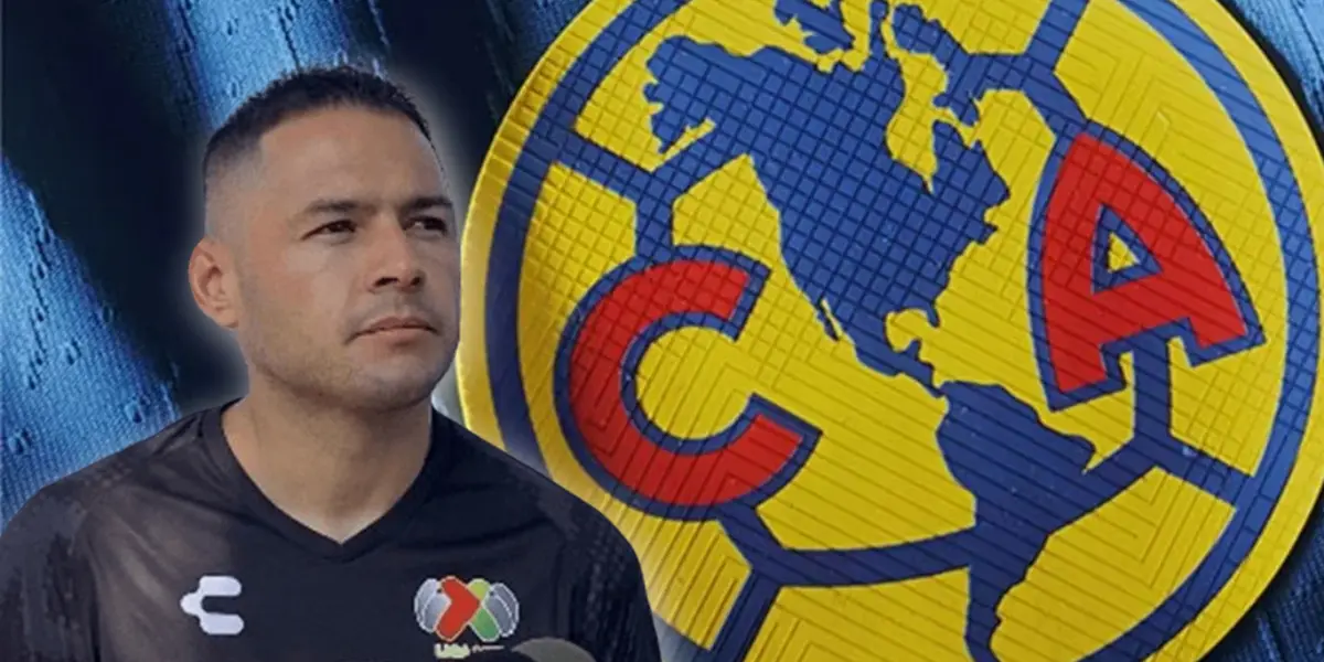 Pablo Aguilar y logo del América/Foto Soy Fútbol.