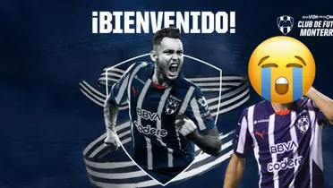 Póster de la llegada de Ocampos, tomado de Rayados.