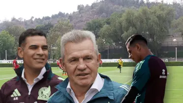 Rafael Márquez, Javier Aguirre y Luis Malagón/ Foto Mi Selección.