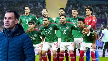 Rafael Márquez junto a jugadores del Tri / FOTO X