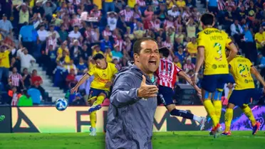 Ramón Juárez pateando balón y André Jardine gritando/ Foto ESPN.