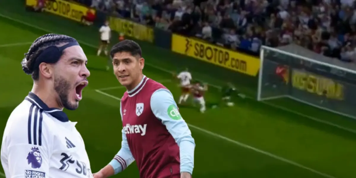 Raúl Jiménez y Edson Álvarez en el Fulham vs West Ham / FOTO X