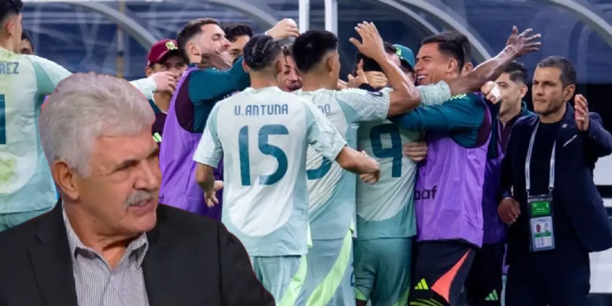 Ricardo Ferretti junto a jugadores del Tri / FOTO LA MÁQUINA CELESTE