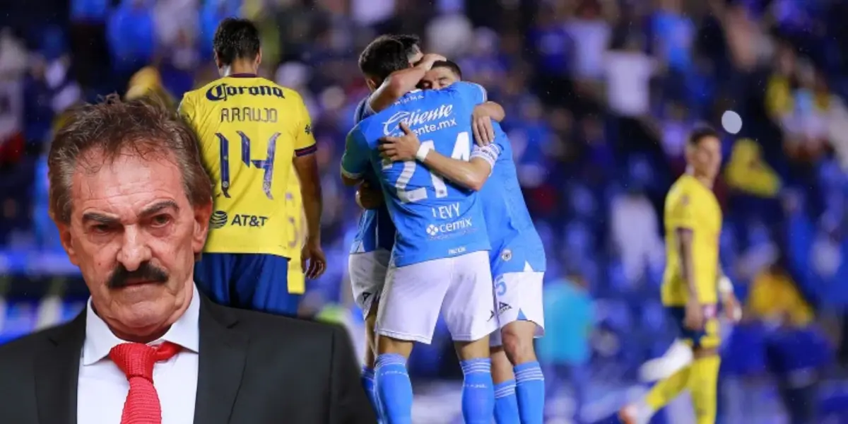 Ricardo La Volpe en el Cruz Azul vs América / FOTO RÉCORD