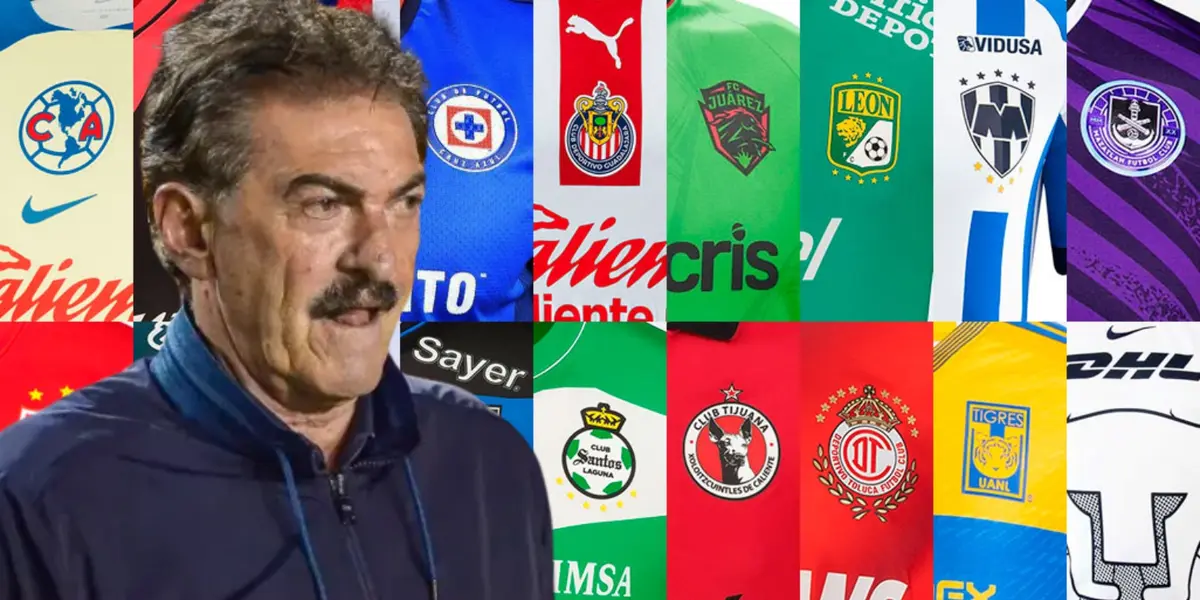 Ricardo La Volpe junto a clubes de la Liga MX / FOTO TODO SOBRE CAMISETAS