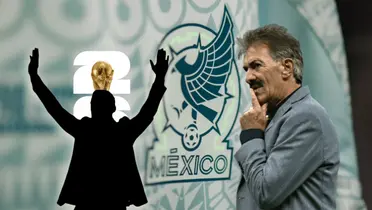 Ricardo La Volpe y silueta de entrenador/Foto Somos News.