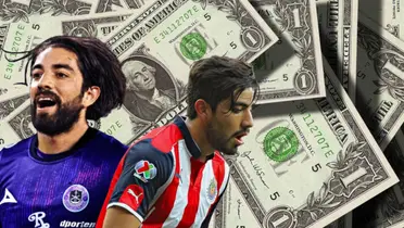 Rodolfo Pizarro con el jersey de Mazatlán FC y Chivas / FOTO X